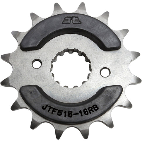 Piñon de Acero 16 Dientes Con Goma JTF516 JT Sprockets JTF516.16RB