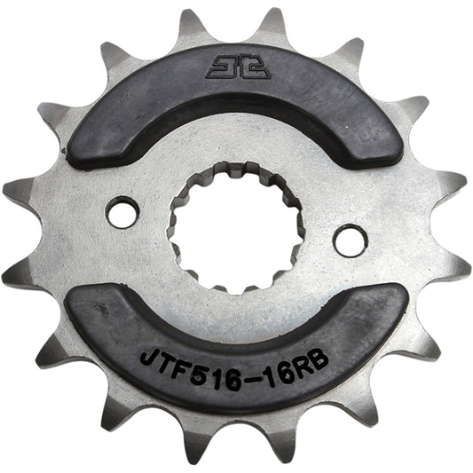Piñon de Acero 16 Dientes Con Goma JTF516 JT Sprockets JTF516.16RB