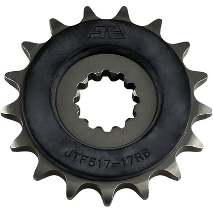 Piñon de Acero 17 Dientes Con Goma JTF517 JT Sprockets JTF517.17RB