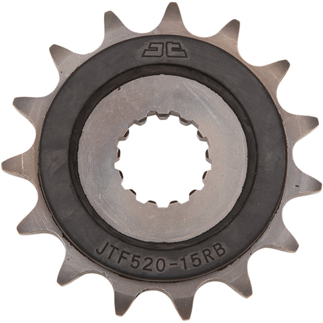 Piñon de Acero 15 Dientes Con Goma JTF520 JT Sprockets JTF520.15RB