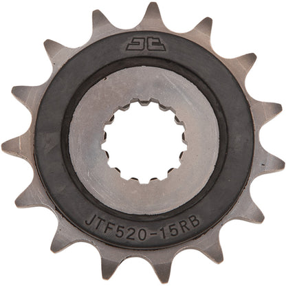 Piñon de Acero 15 Dientes Con Goma JTF520 JT Sprockets JTF520.15RB