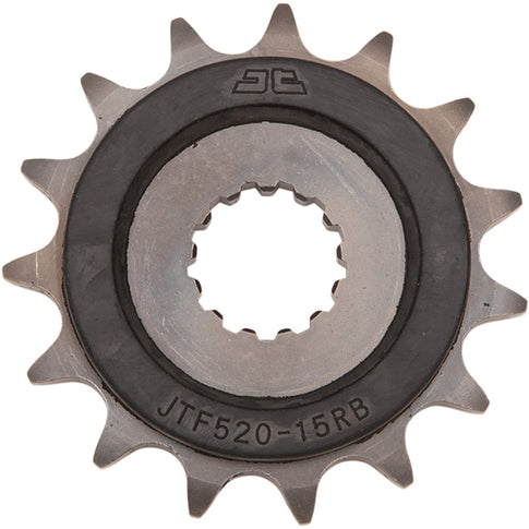 Piñon de Acero 15 Dientes Con Goma JTF520 JT Sprockets JTF520.15RB