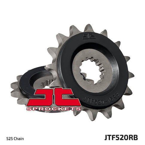 Piñon de Acero 17 Dientes Con Goma JTF520 JT Sprockets JTF520.17RB
