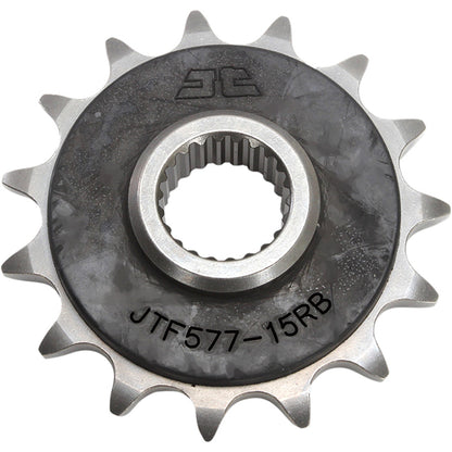 Piñon de Acero 15 Dientes Con Goma JTF577 JT Sprockets JTF577.15RB