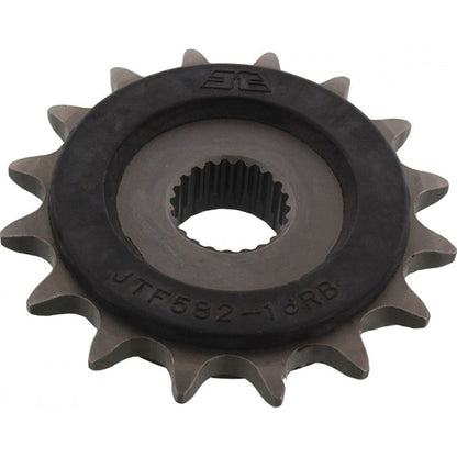 Piñon de Acero 16 Dientes Con Goma JTF582 JT Sprockets JTF582.16RB