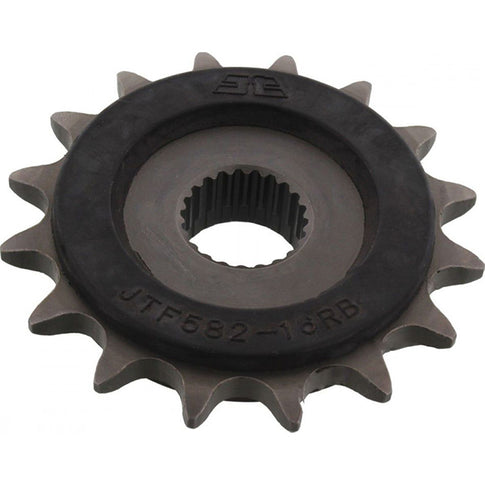 Piñon de Acero 16 Dientes Con Goma JTF582 JT Sprockets JTF582.16RB