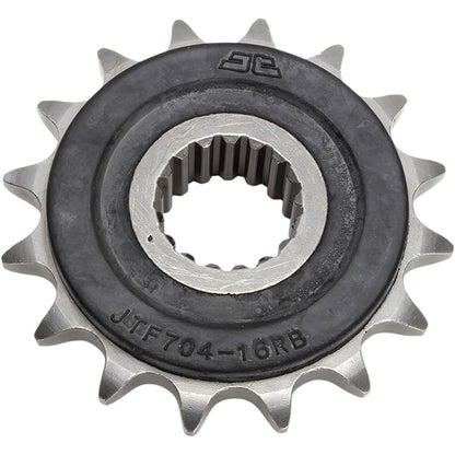 Piñon de Acero Con Goma Aprilia RSV 1000 / BMW F800 Z-16 JT Sprockets JTF704.16RB