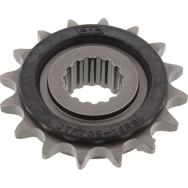 Piñon de Acero 16 Dientes Con Goma JTF709 JT Sprockets JTF709.16RB