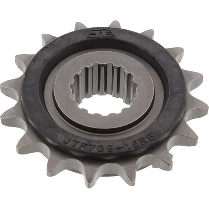 Piñon de Acero 16 Dientes Con Goma JTF709 JT Sprockets JTF709.16RB