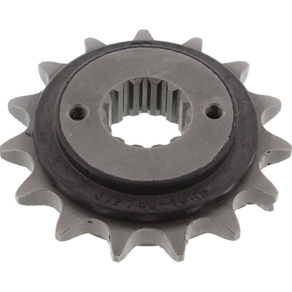 Piñon de Acero 15 Dientes Con Goma JTF740 JT Sprockets JTF740.15RB