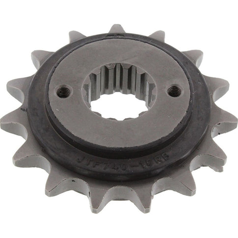 Piñon de Acero 15 Dientes Con Goma JTF740 JT Sprockets JTF740.15RB