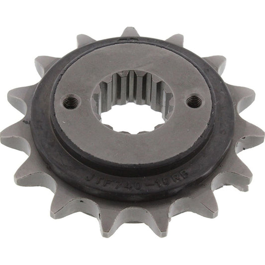 Piñon de Acero 15 Dientes Con Goma JTF740 JT Sprockets JTF740.15RB