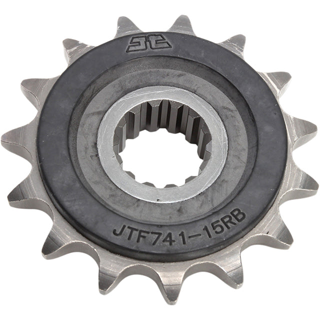 Piñon de Acero 15 Dientes Con Goma JTF741 JT Sprockets JTF741.15RB