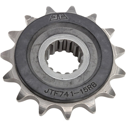 Piñon de Acero 15 Dientes Con Goma JTF741 JT Sprockets JTF741.15RB