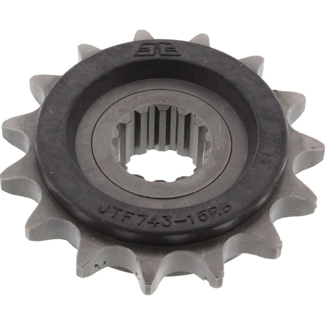 Piñon de Acero 15 Dientes Con Goma JTF743 JT Sprockets JTF743.15RB
