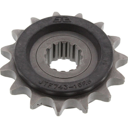 Piñon de Acero 15 Dientes Con Goma JTF743 JT Sprockets JTF743.15RB