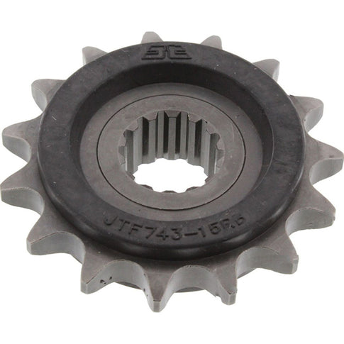 Piñon de Acero 15 Dientes Con Goma JTF743 JT Sprockets JTF743.15RB