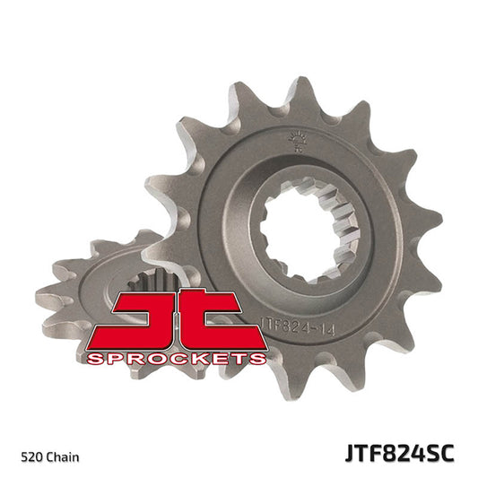 Piñon de Acero 14 Dientes antibarro JTF824 JT Sprockets JTF824.14SC