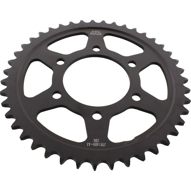 Corona de Acero 43 Dientes Zinc Negro JTR1489 JT Sprockets JTR1489.43ZBK