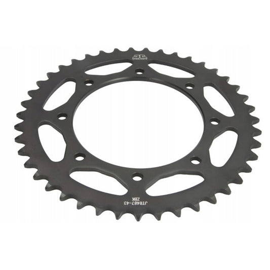 Corona de Acero 43 Dientes Zinc Negro JTR487 JT Sprockets JTR487.43ZBK