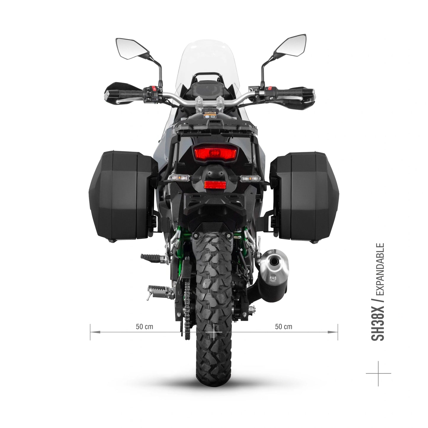 Fixações laterais 3P Shad Kawasaki KLE 500 2026-2026 