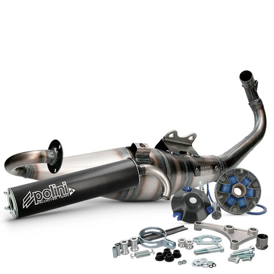Kit escape Polini Team 4 y variador Hi-Speed Piaggio scooter 50cc