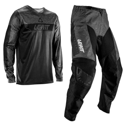 Kit camiseta y pantalón Leatt 3.5 V26 Stealth - Negro/Gris