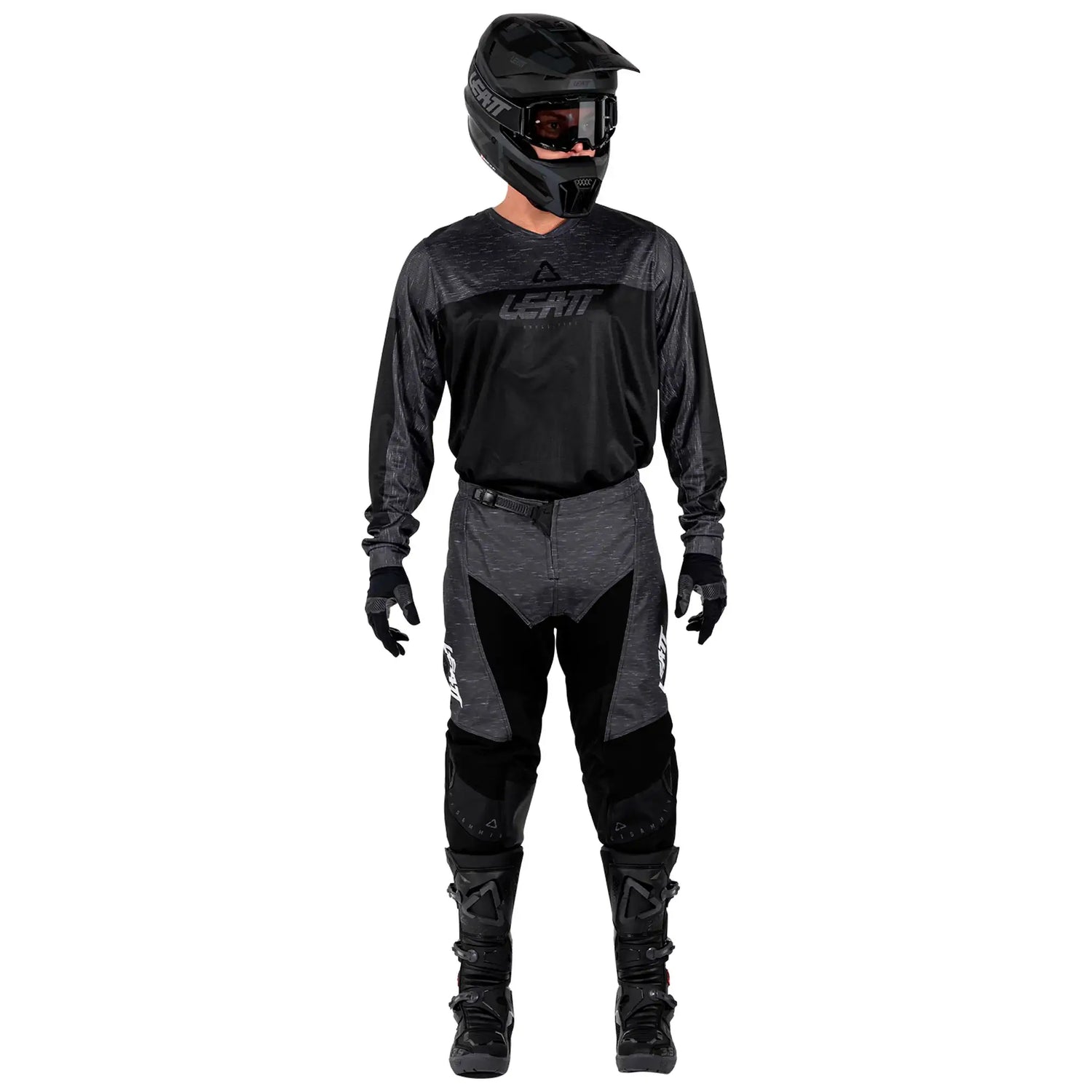 Kit camiseta y pantalón Leatt 3.5 V26 Stealth - Negro/Gris
