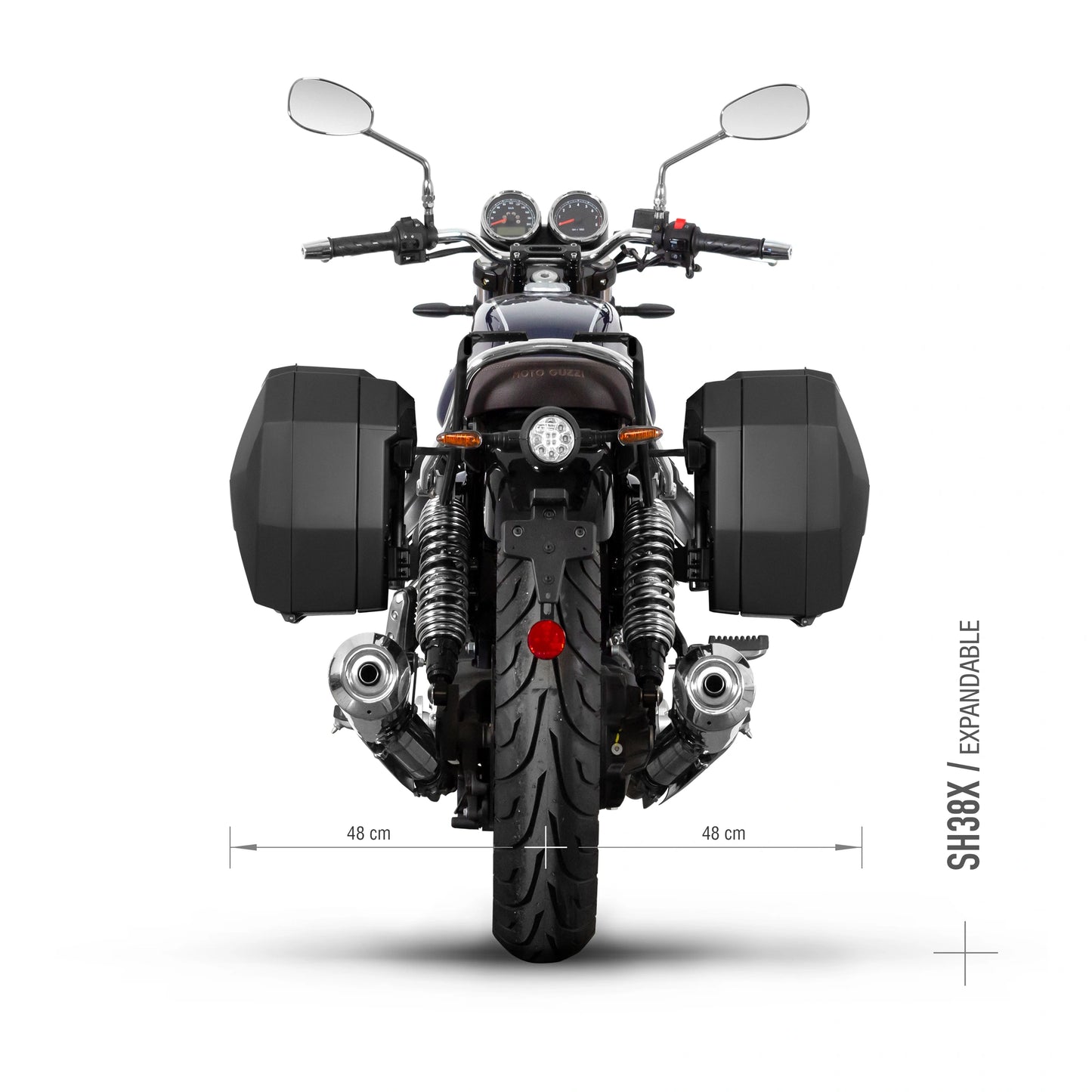 Fijaciones laterales 3P Shad Moto guzzi V7 SPECIAL 23-26