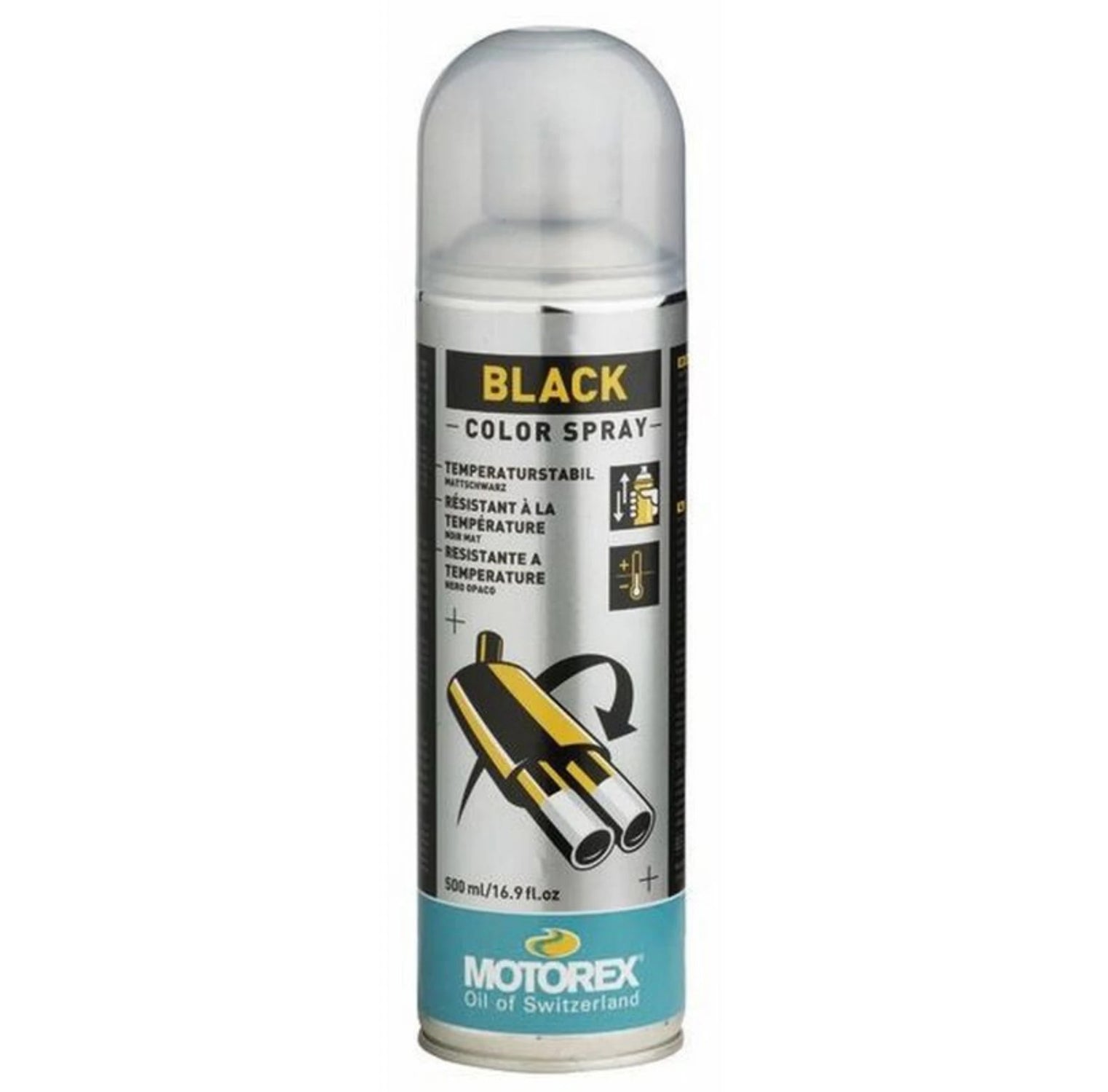 Spray Pintura Negra Anti-calórica BLACK 500ml Motorex MT165F00PM