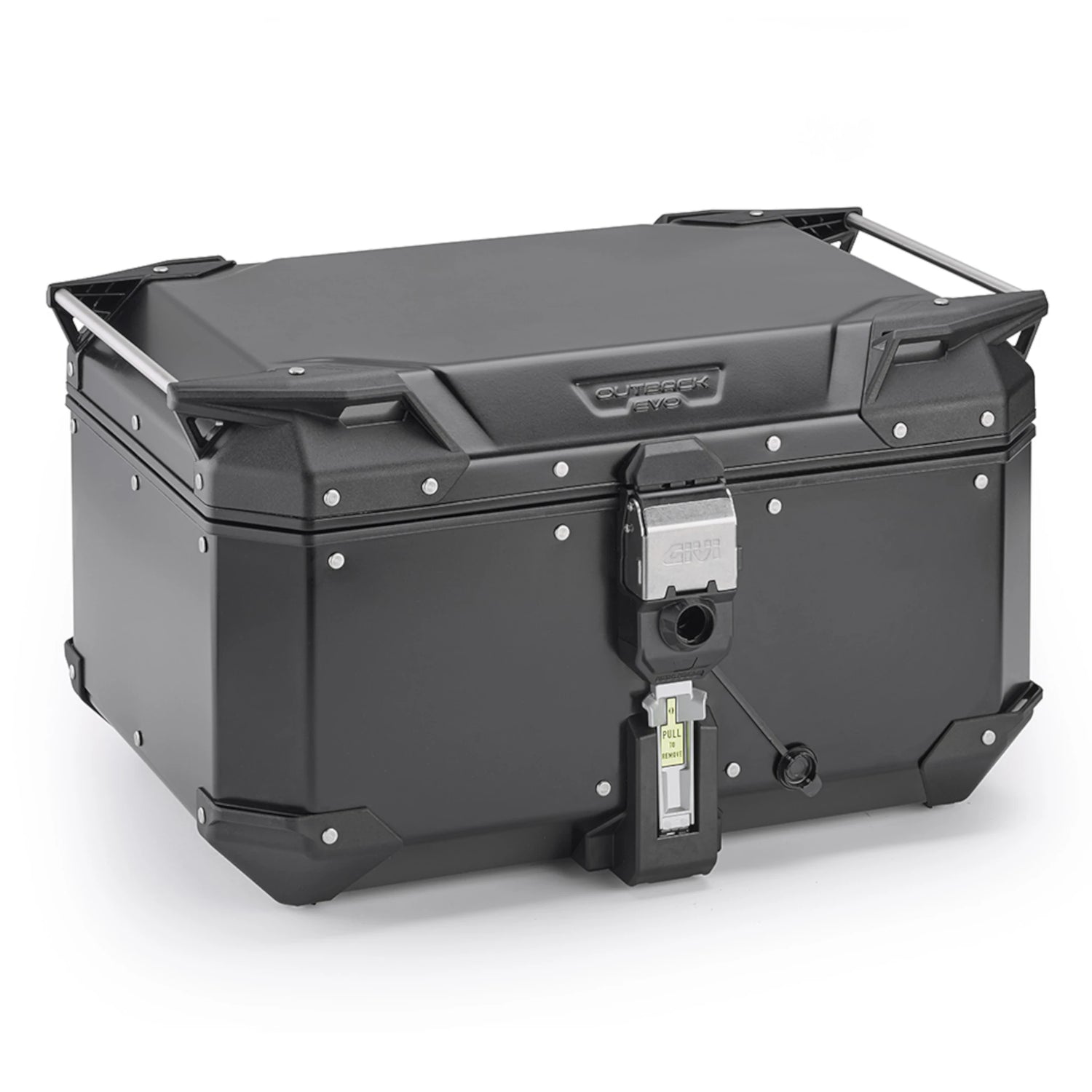 Baúl Monokey® OBKEV58B TREKKER OUTBACK EVO 58 lts Aluminio Givi - Negro OBKEV58B