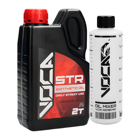 Pack aceite Voca Racing Voca ST 2T y probeta VOCA graduada