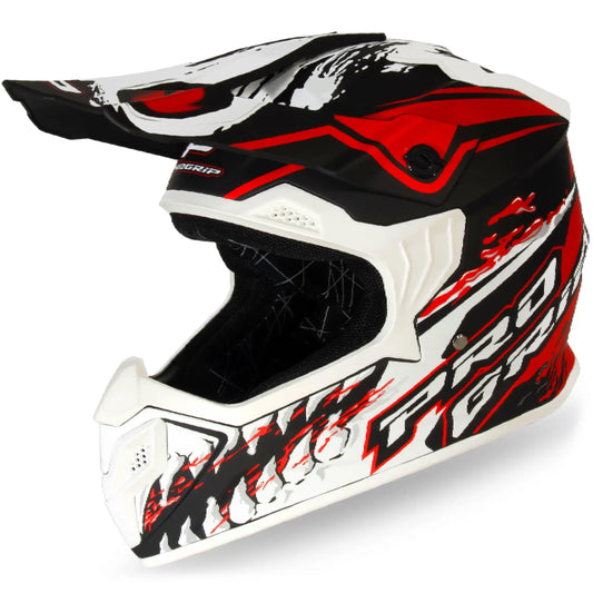 Casco Progrip Jurassic Kid - Negro/Rojo