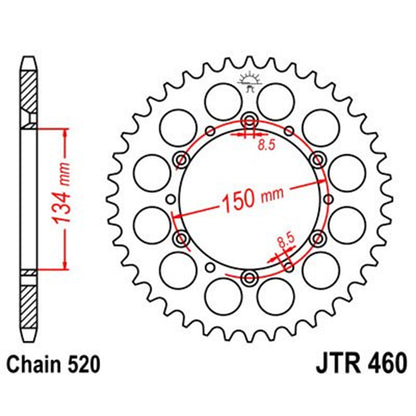 Corona Kawasaki KX/KXF Z-45 Acero JT Sprockets