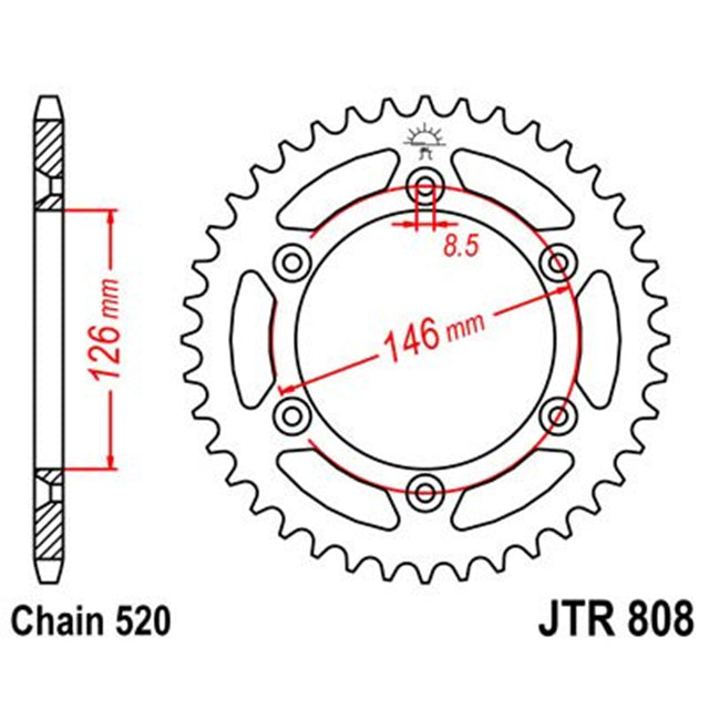 Corona Suzuki RM / RMZ Z-53 Acero JT Sprockets