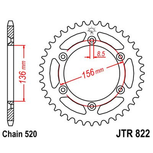 Corona Gas Gas / Husqvarna / Beta Z-43 Acero JT Sprockets
