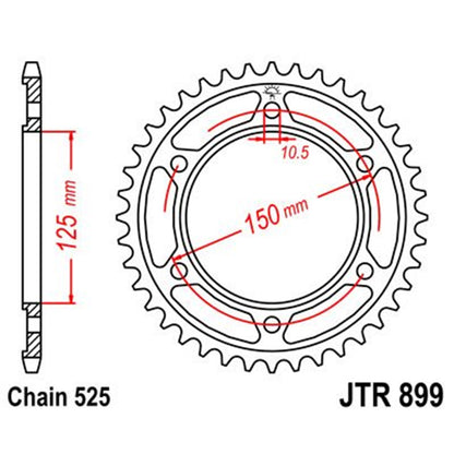 Corona KTM Adventure Z-42 Acero Zinc JT Sprockets