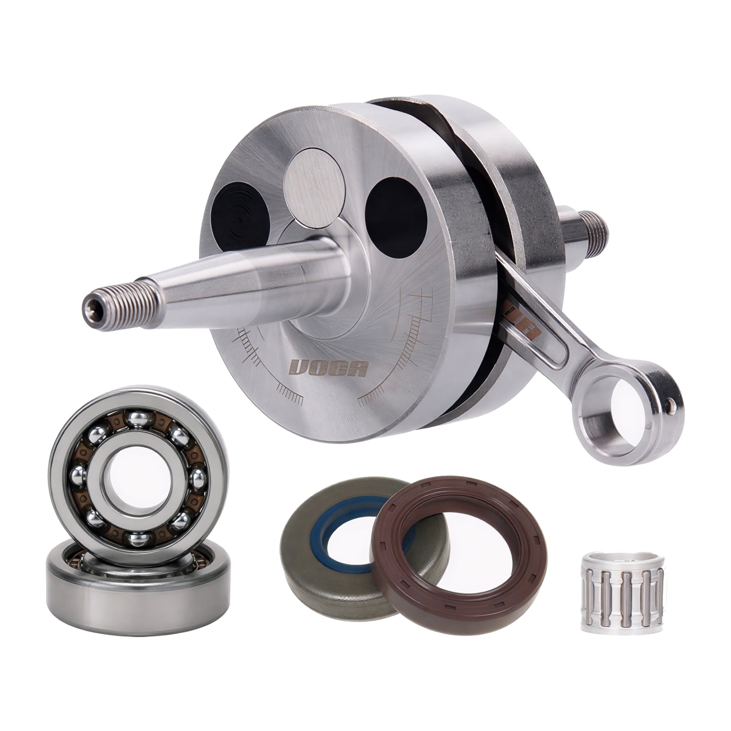 Kit cigueñal HQ Racing biela CNC y Rodamientos C3 Minarelli AM6 VOCA Racing
