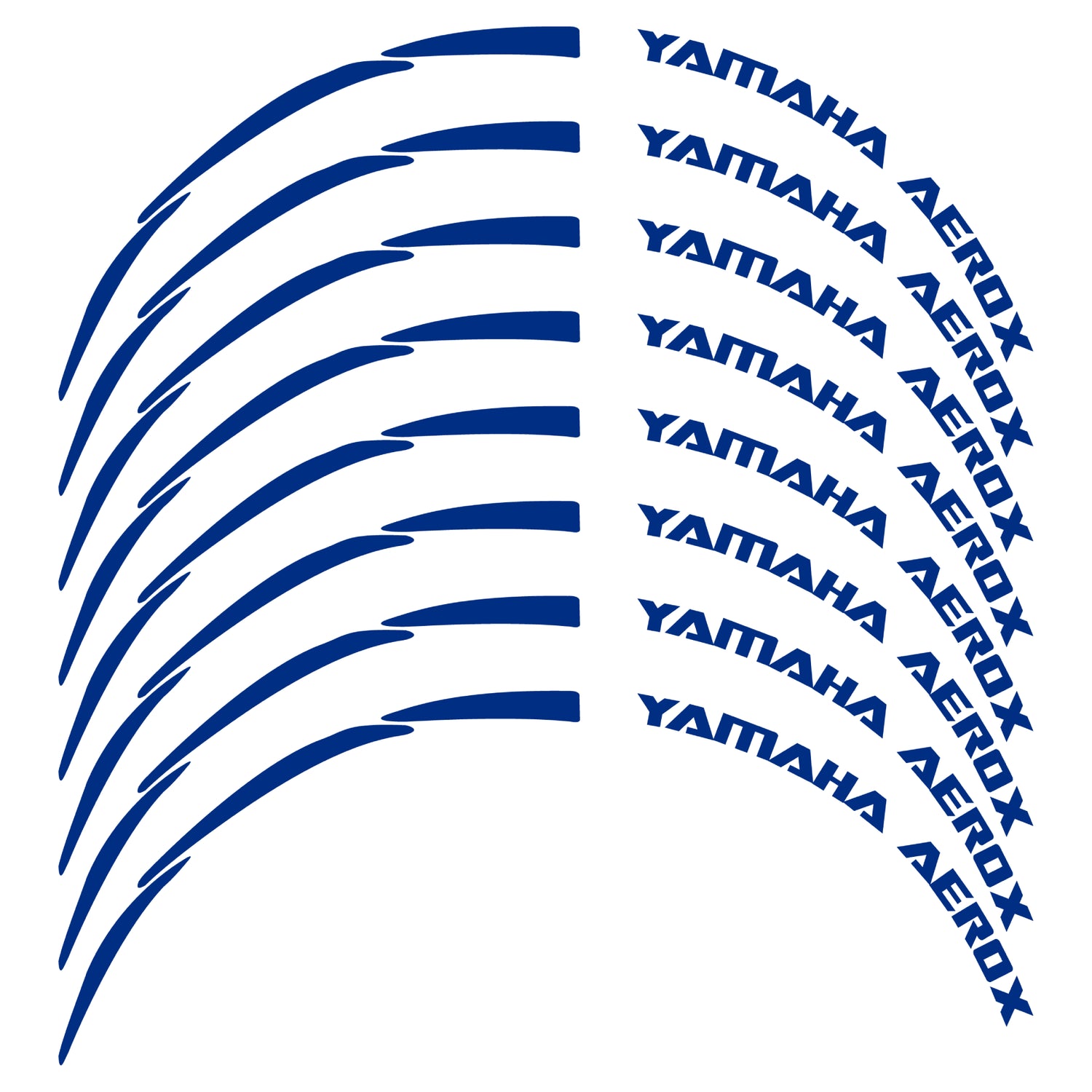 Pegatina llantas Yamaha Aerox
