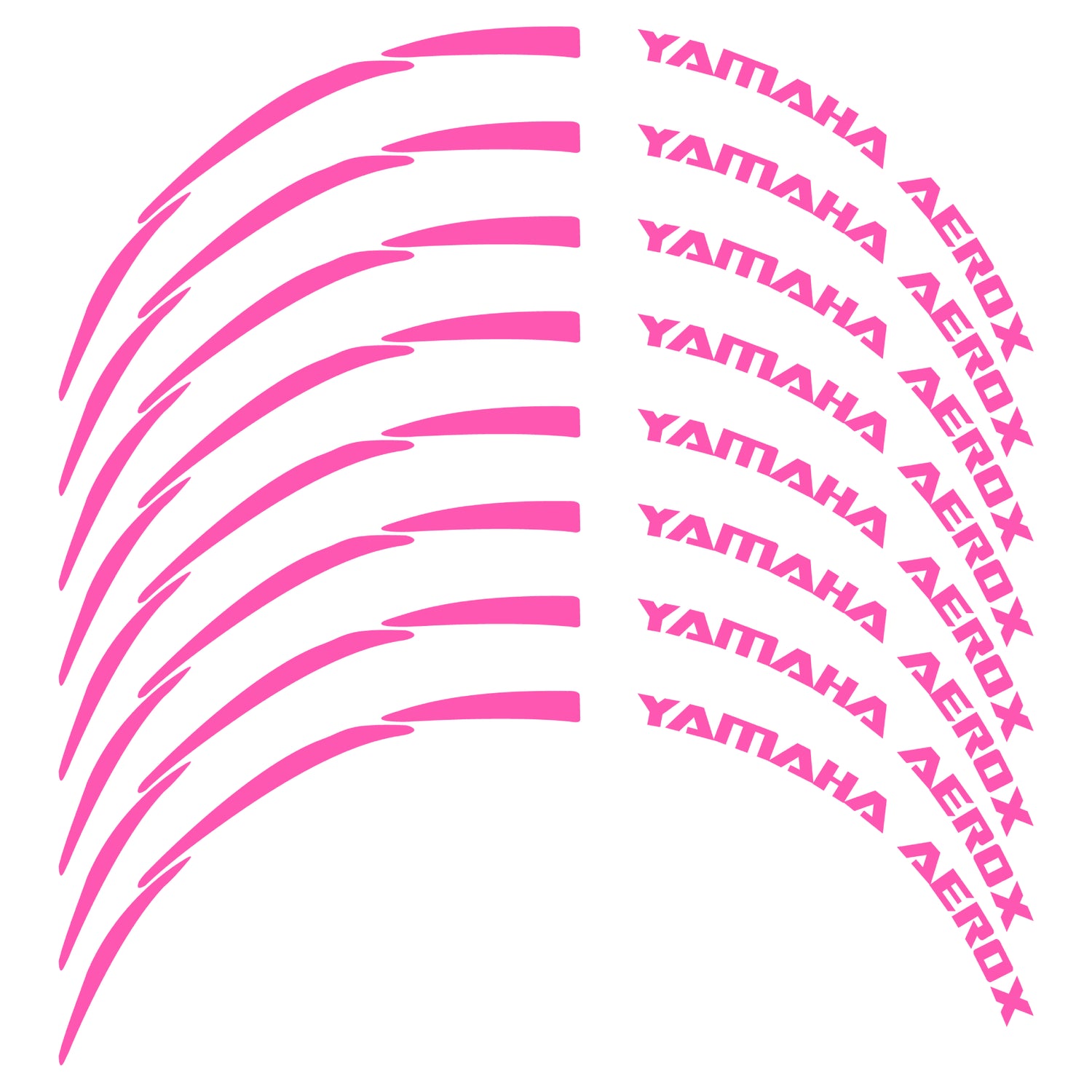 Pegatina llantas Yamaha Aerox