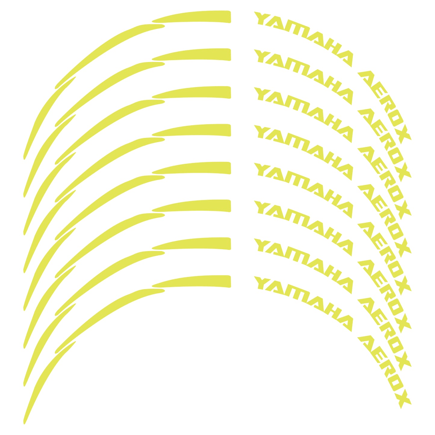 Pegatina llantas Yamaha Aerox