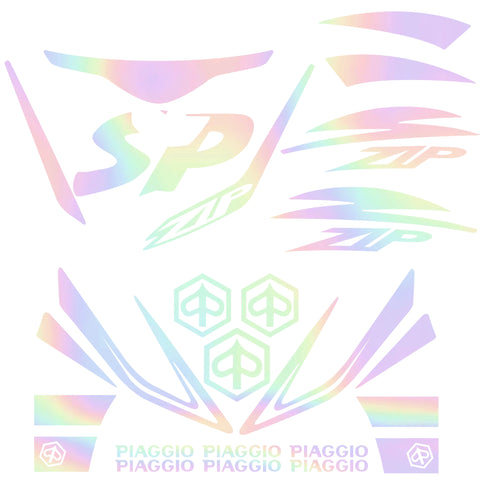 Kit pegatinas Piaggio Zip SP holográfico RS-ZIPSP-HOLO