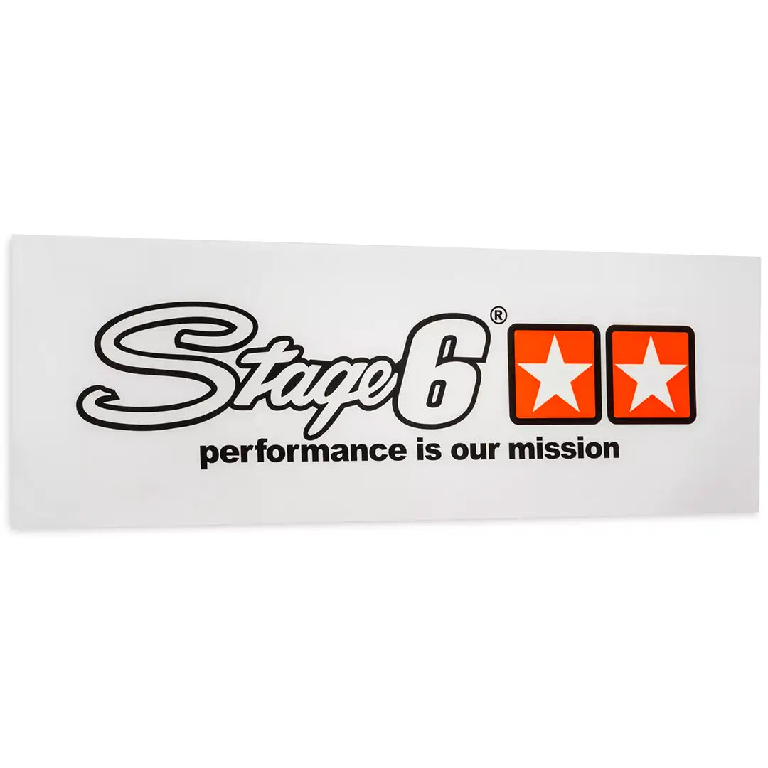Pancarta Stage6 Performance Is Our Mission - 70x200 cm - Blanco