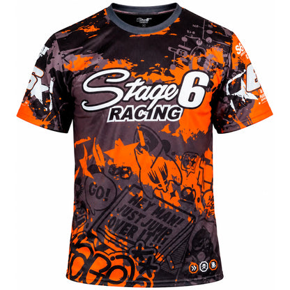 Camiseta Stage6 Graffiti Team - Negro/Naranja