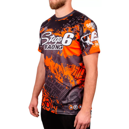 Camiseta Stage6 Graffiti Team - Negro/Naranja