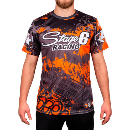 Camiseta Stage6 Graffiti Team - Negro/Naranja
