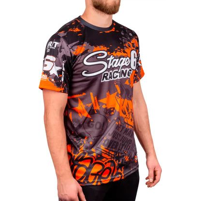 Camiseta Stage6 Graffiti Team - Negro/Naranja