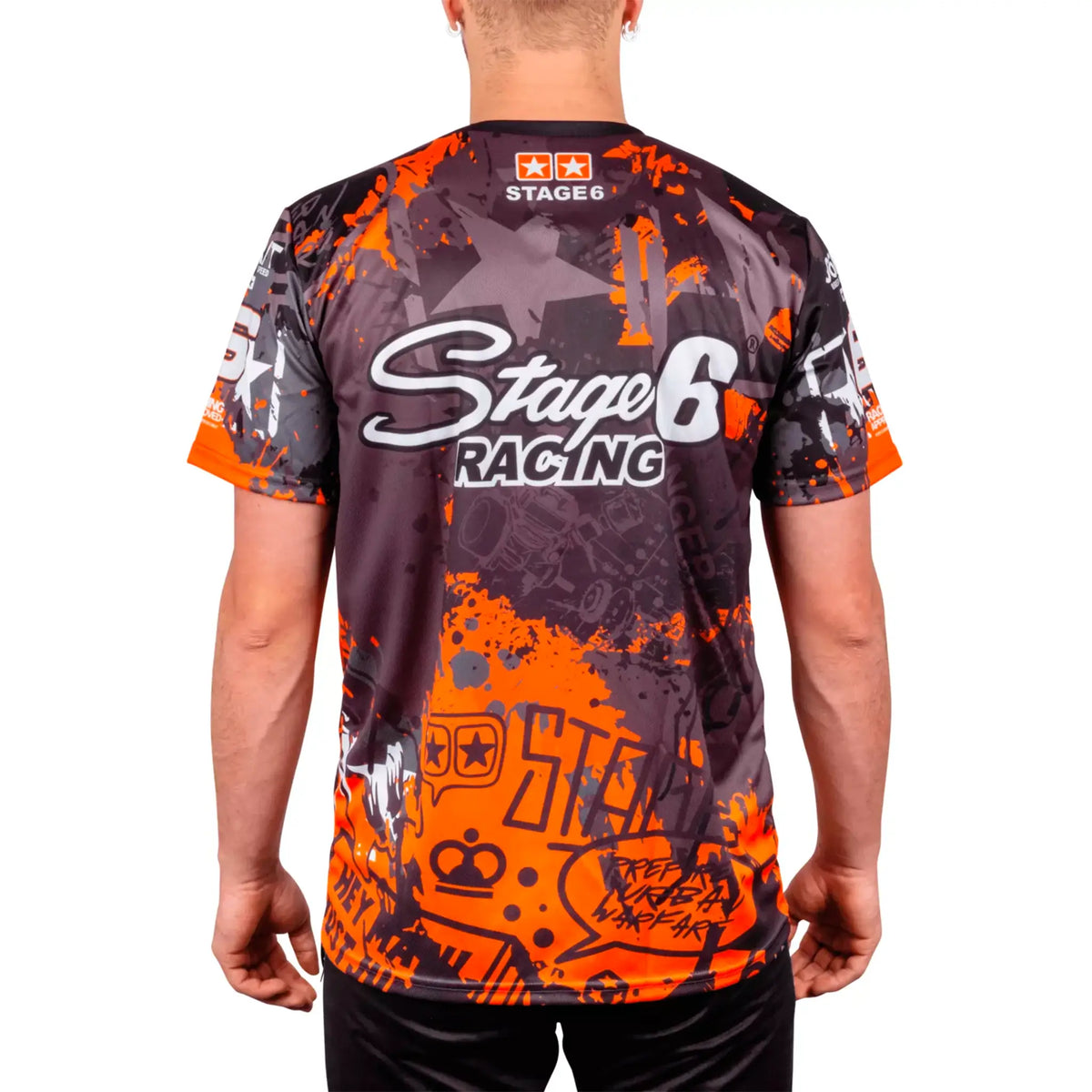 Camiseta Stage6 Graffiti Team - Negro/Naranja