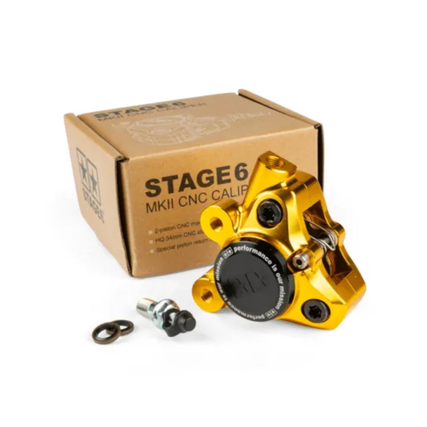 Stage6 CNC front clamp brake Minarelli / Piaggio / Peugeot 