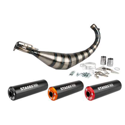 Complete exhaust Stage6 80/90cc Minarelli AM6 (CE) 